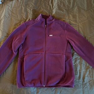 Figs Vibrant Purple Fleece Jacket